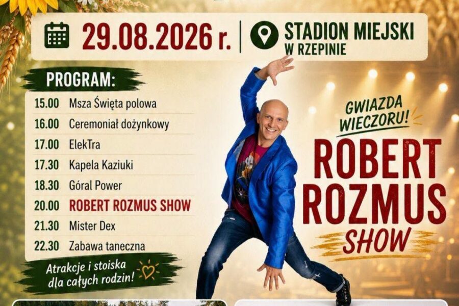 Dożynki Gminne w Rzepinie. Gwiazdą wieczoru Robert Rozmus
